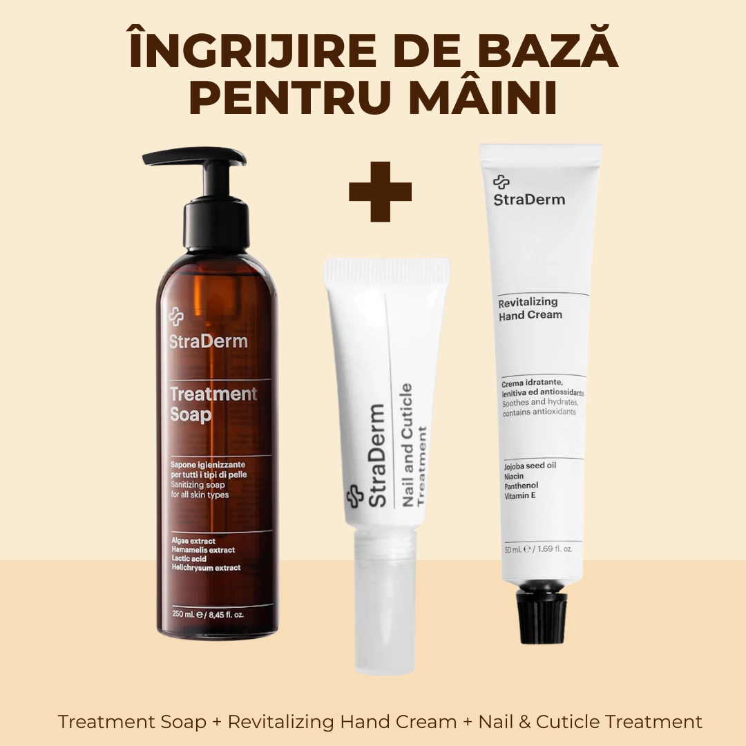 ÎNGRIJIRE DE BAZĂ PENTRU MÂINI